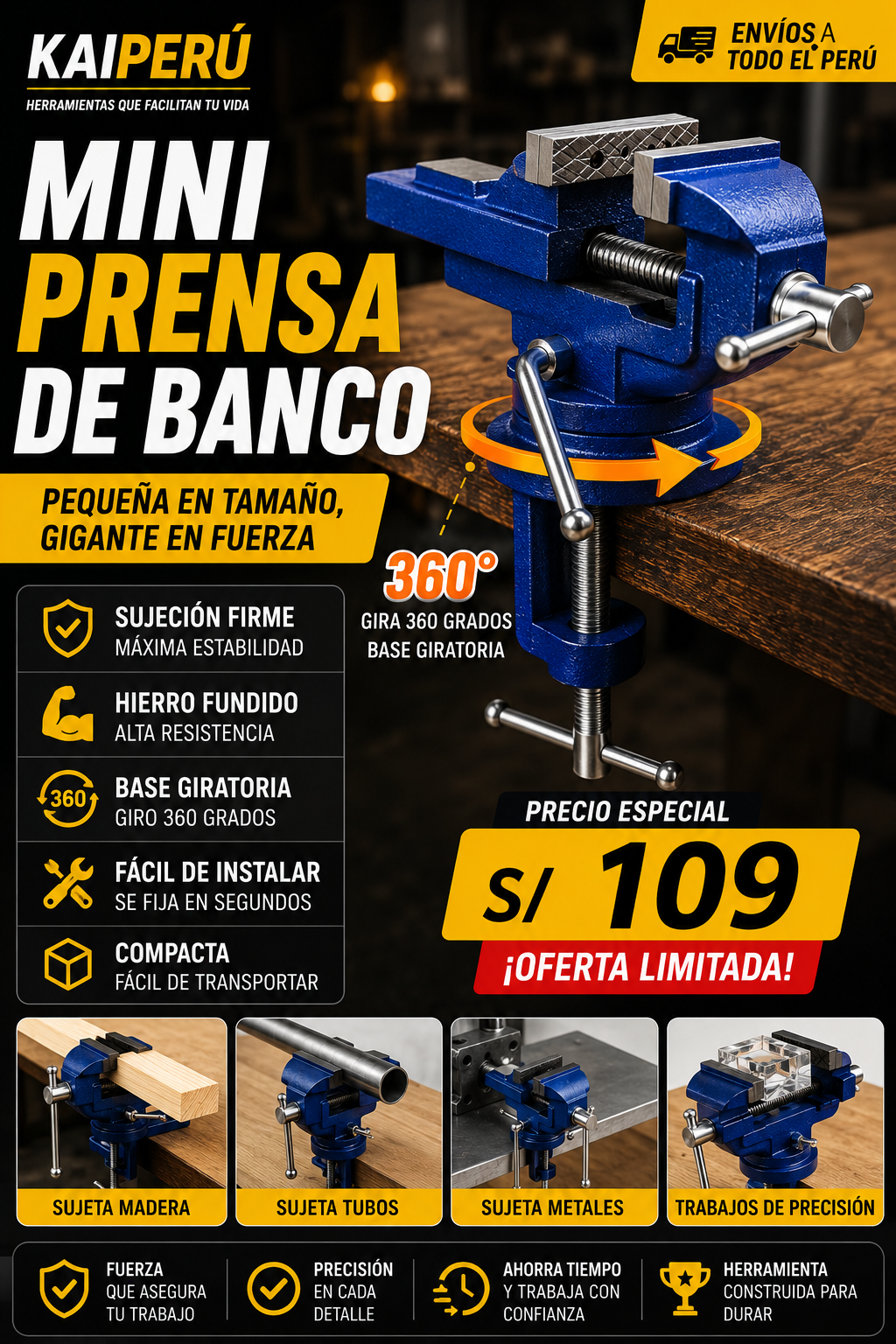 ✨MINI PRENSA DE BANCO PREMIUM✨