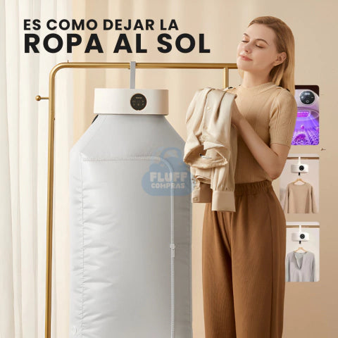 HANGING DRYERS® Secadora Portátil + 5 Bolsas al Vacío con bomba succionadora