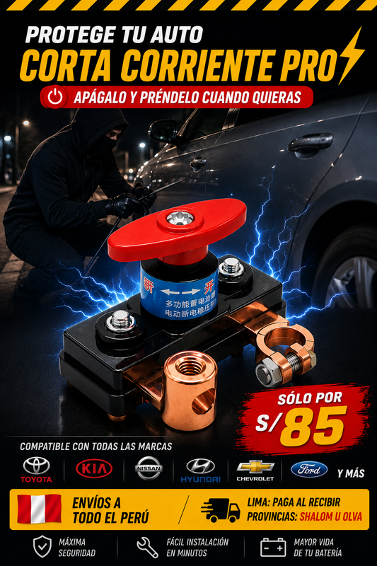 Corta Corriente Antirrobo 12V/24V™ ⭐