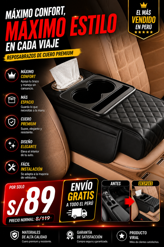 ✨REPOSA BRAZOS DE CUERO PREMIUM✨