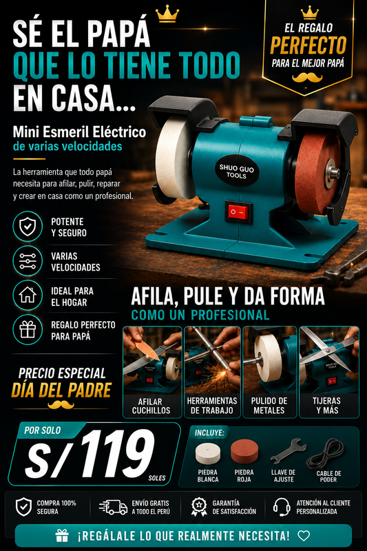 ⚙️✨ MINI ESMERIL ELÉCTRICO MULTIUSO ✨⚙️