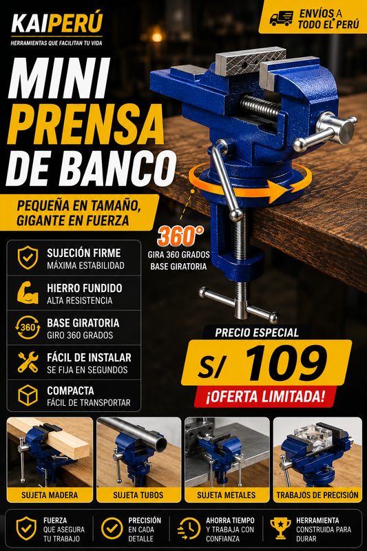 ✨MINI PRENSA DE BANCO PREMIUM✨