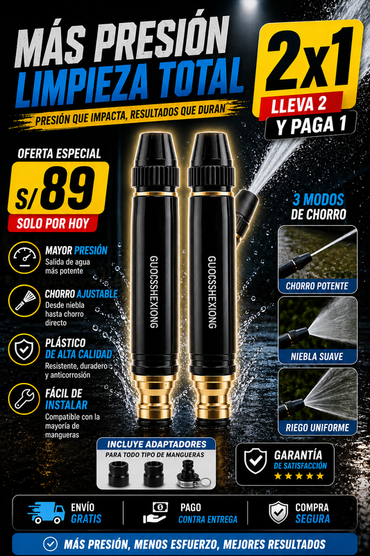 ✨BOQUILLA DE ALTA PRESIÓN PROMO 2X1 ✨