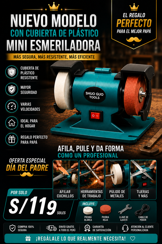 ⚙️✨ MINI ESMERIL ELÉCTRICO MULTIUSO ✨⚙️