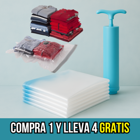 Bolsas al vacío + organizador de ropa