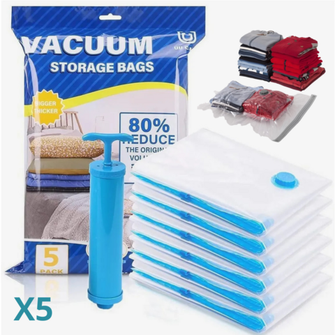 Bolsas al vacío + organizador de ropa