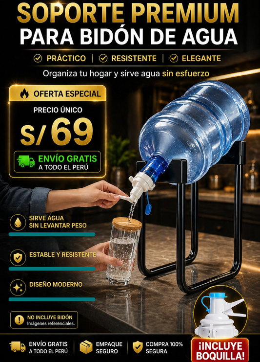 ✨SOPORTE PARA BOTELLÓN + BOQUILLA REGALO✨