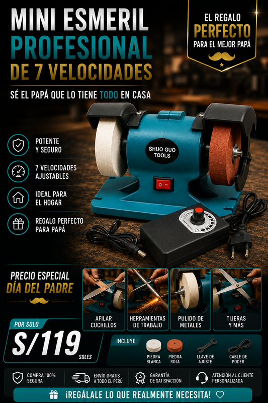 ⚙️✨ MINI ESMERIL ELÉCTRICO MULTIUSO ✨⚙️